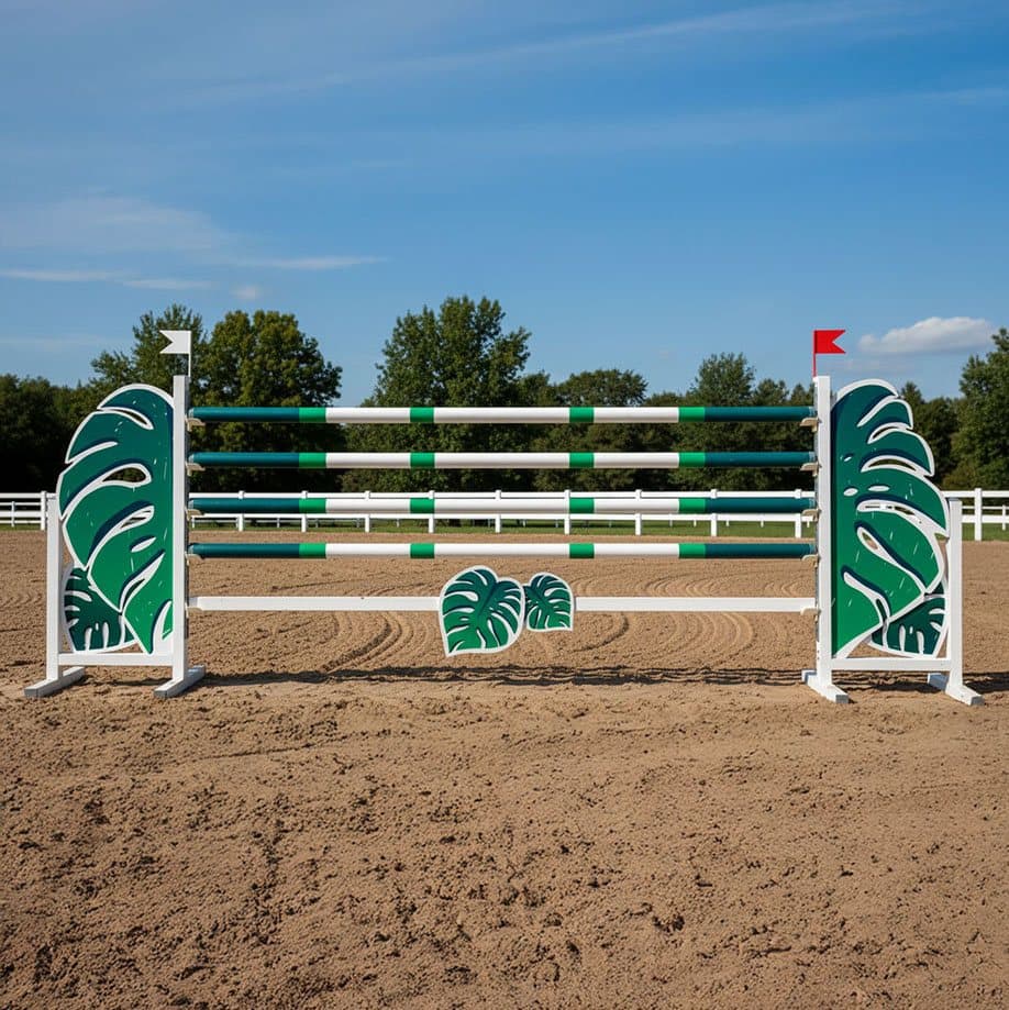 Tropical Monstera Show Jump Set